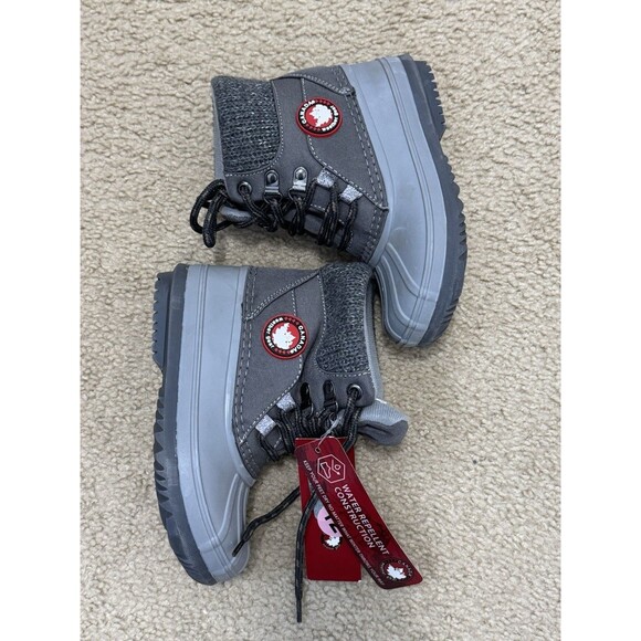 Canada WeatherGear Little Girls Boots Carmen Style In Gray US Size 12M - Picture 9 of 10